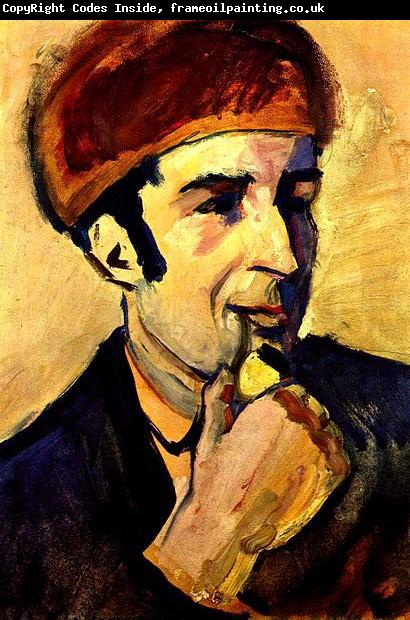 August Macke Portrait de Franz Marc